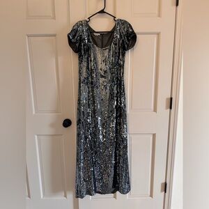 Kay Unger sequin evening dress 12